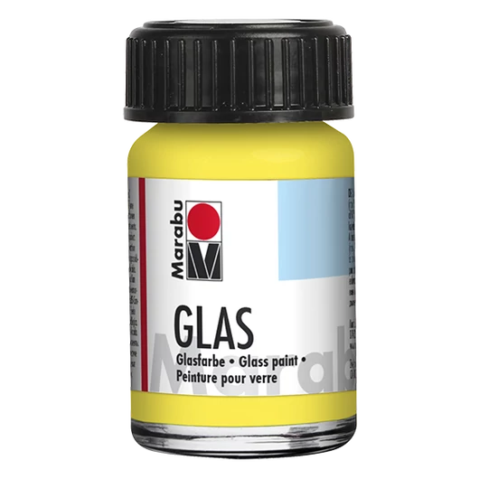 Marabu GLAS vizes üvegfesték 020 citromsárga 15ml
