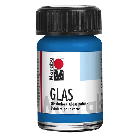 Marabu GLAS vizes üvegfesték 057 encián 15ml