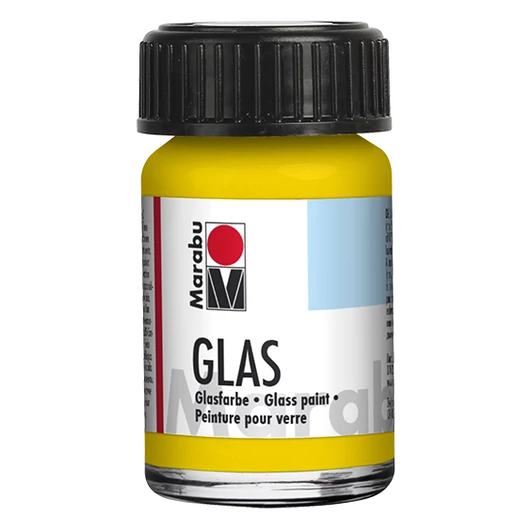 Marabu GLAS vizes üvegfesték 220 napsárga 15ml