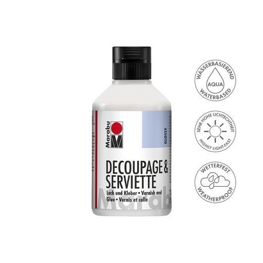 Marabu DECOUPAGE & SERVIETTE ragasztólakk fényes 250ml