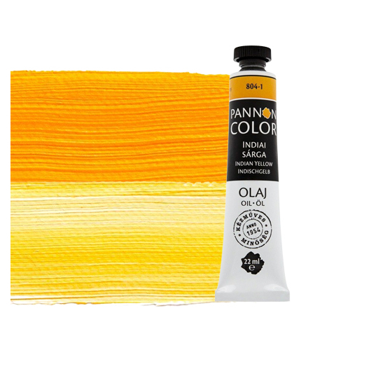 Pannoncolor olajfesték 804-1 indiai sárga 22ml