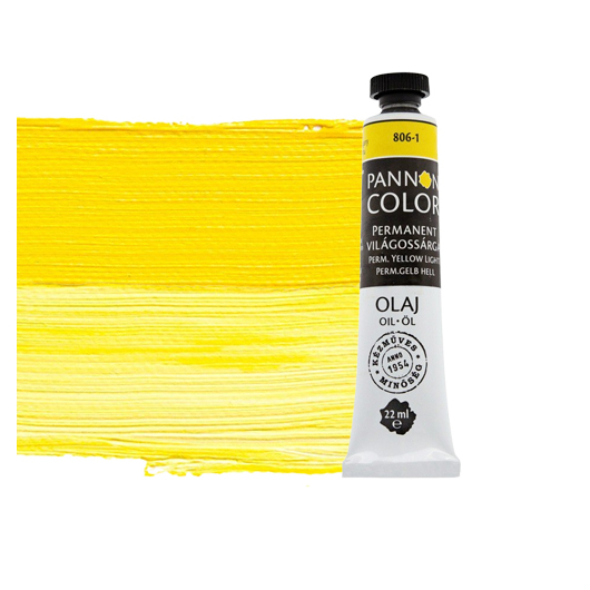 Pannoncolor olajfesték 806-1 permanent világossárga 22ml
