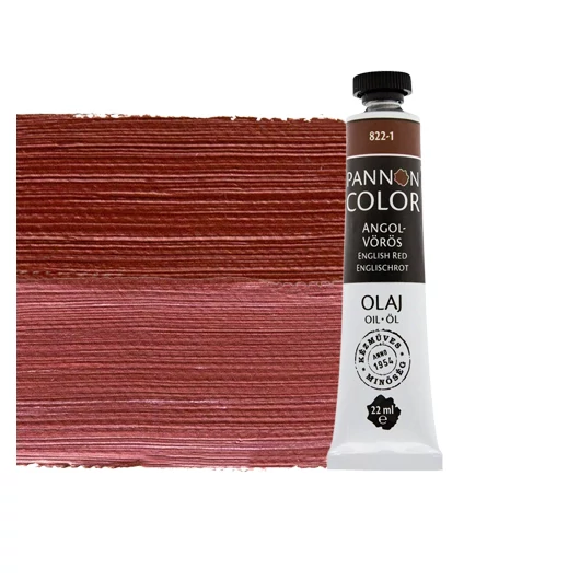 Pannoncolor  olajfesték 822-1 angolvörös 22ml