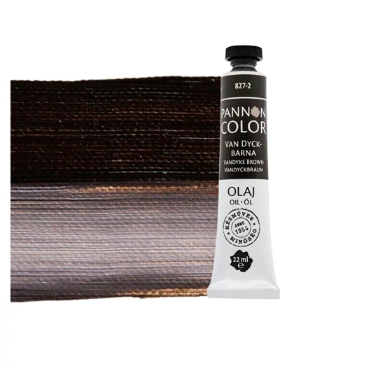 Pannoncolor  olajfesték 827-2 Van Dyck barna 22ml