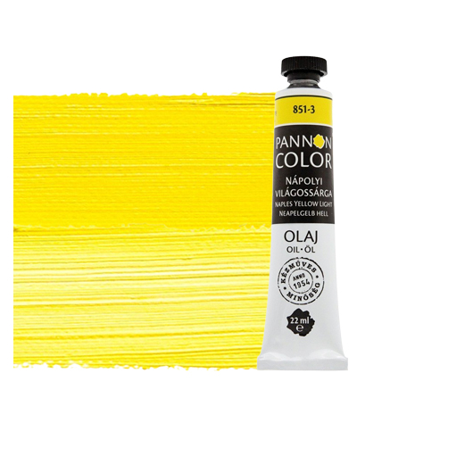 Pannoncolor olajfesték 851-3 nápolyi világossárga 22ml