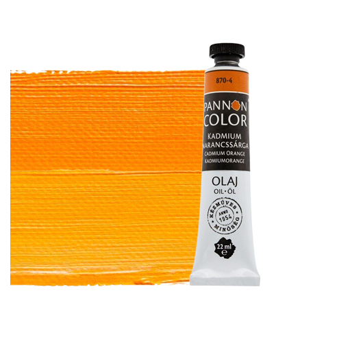 Pannoncolor olajfesték 870-4 kadmium narancssárga 22ml