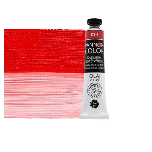 Pannoncolor  olajfesték 873-3 kadmium sötétvörös 22ml