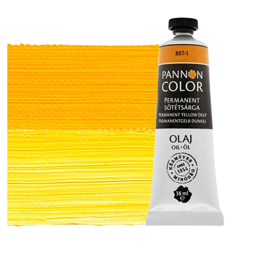 Pannoncolor olajfesték 807-1 permanent sötétsárga 38ml