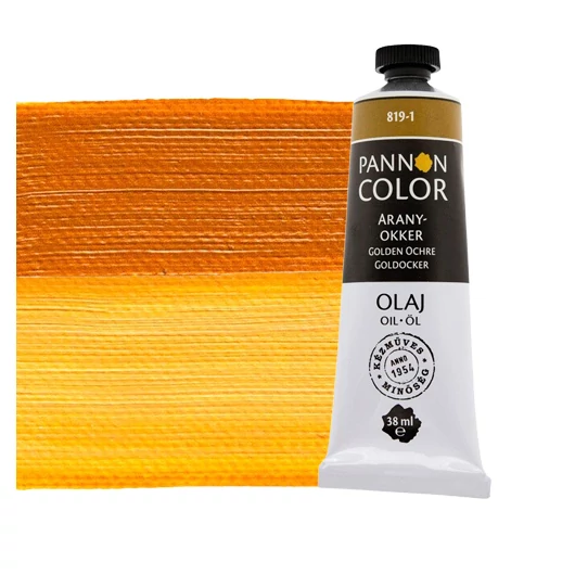 Pannoncolor  olajfesték 819-1 aranyokker 38ml