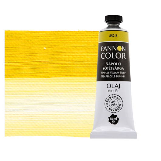 Pannoncolor olajfesték 852-2 nápolyi sötétsárga 38ml