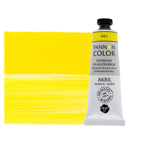 Pannoncolor akrilfesték 142-2 kadmium világossárga 38ml