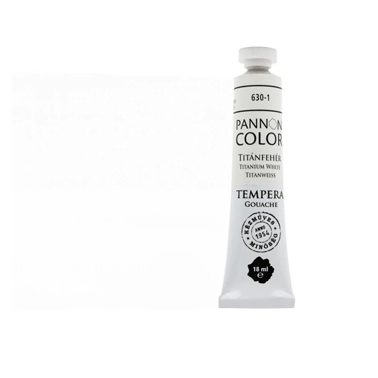 Pannoncolor  tempera 630-1 titánfehér 18ml