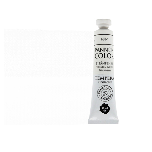 Pannoncolor tempera 630-1 titánfehér 18ml