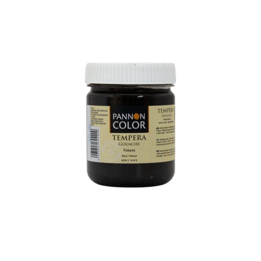 Pannoncolor tempera 624-1 fekete 200ml