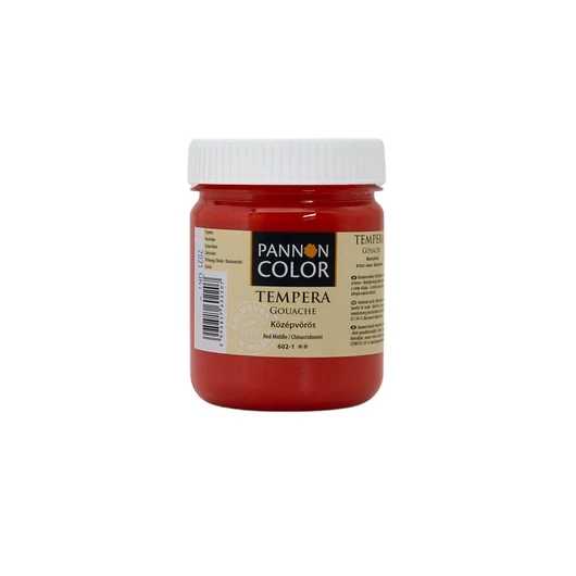 Pannoncolor  tempera 602-1 középvörös 200ml