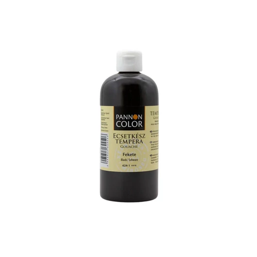 Pannoncolor  tempera 624 fekete ecsetkész 500ml