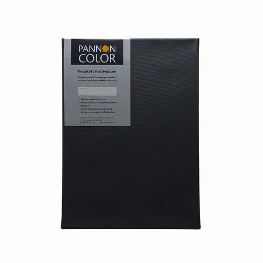 Pannoncolor  feszített vászon FEKETE 24*30cm, 1,7*3,5cm