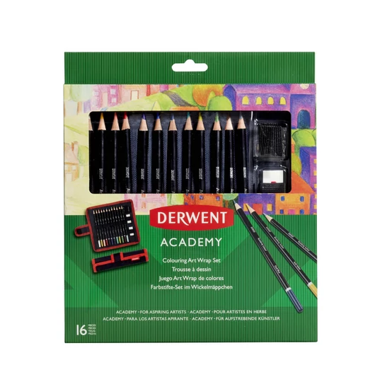 Derwent ACADEMY színes ceruza készlet + tolltartó Derwent ACADEMY színes ceruza készlet + tolltartó