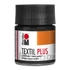 Kép 1/3 - Marabu TEXTIL PLUS textilfesték sötét anyagra 073 fekete 50ml