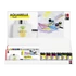 Kép 3/3 - Marabu TEXTIL AQUARELLE textilfesték készlet  4*15ml + ecset + filctoll